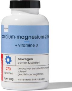 HEMA Calcium-magnesium-zink + Vitamine D 270 Stuks
