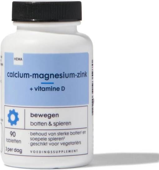 HEMA Calcium-magnesium-zink + Vitamine D 90 Stuks