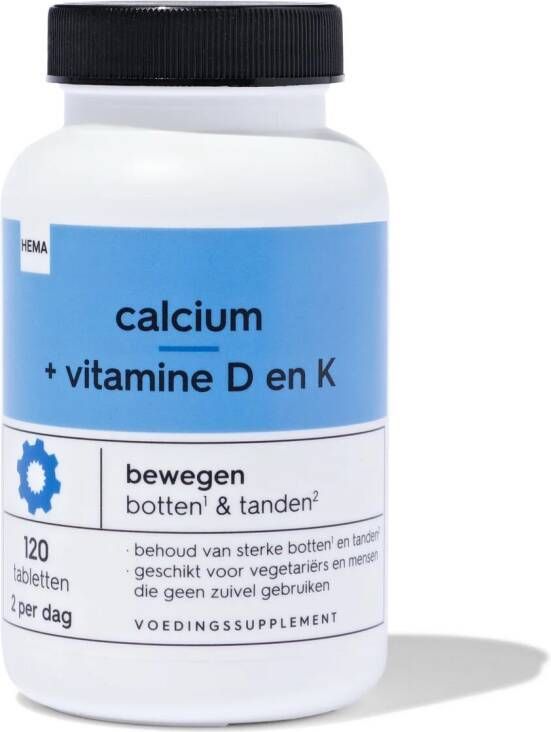 HEMA Calcium + Vitame D En K 120 Stuks