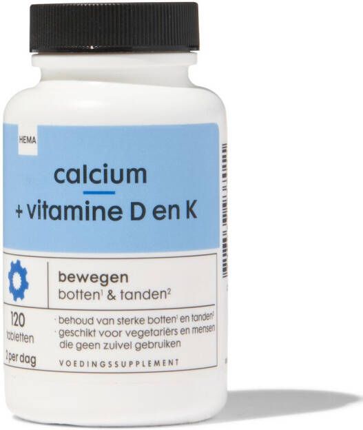 HEMA Calcium + Vitamine D En K 120 Stuks