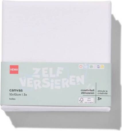 HEMA Canvasdoeken 10x10 3 Stuks