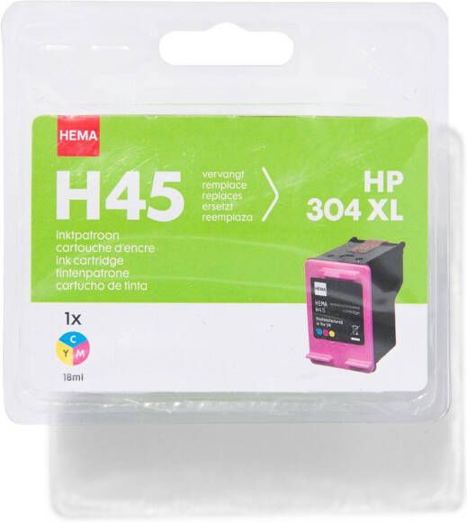 HEMA Cartridge H45 Kleur Voor De HP 304XL Kleur