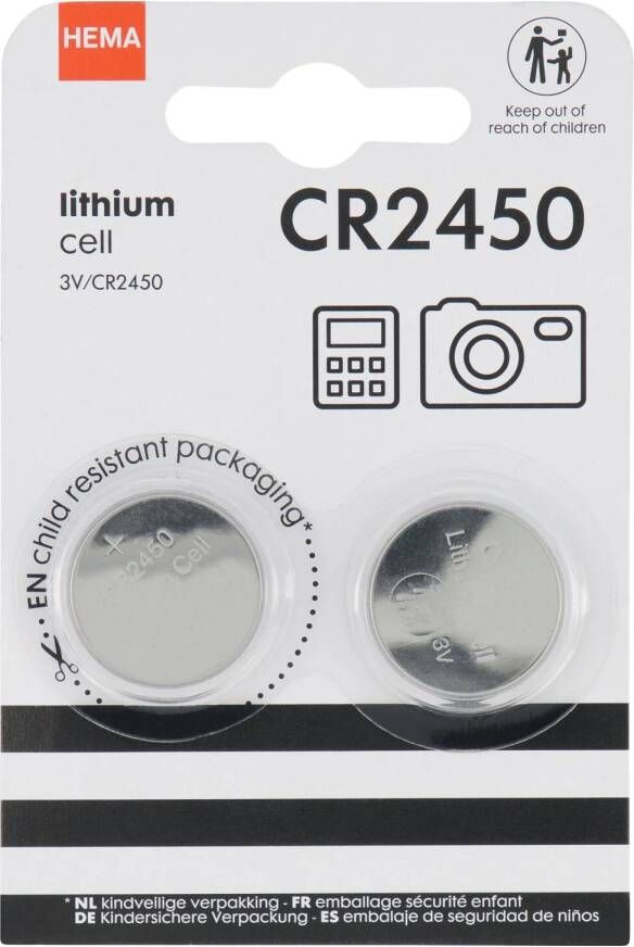 HEMA CR2450 Lithium Batterijen 2 Stuks
