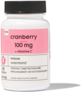 HEMA Cranberry 100mg + Vitamine C 60 Stuks