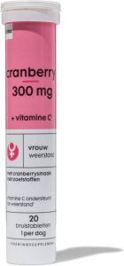 HEMA Cranberry 300mg + Vitamine C Bruistabletten 20 Stuks