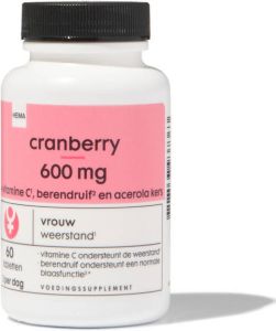 HEMA Cranberry 600mg 60 Stuks