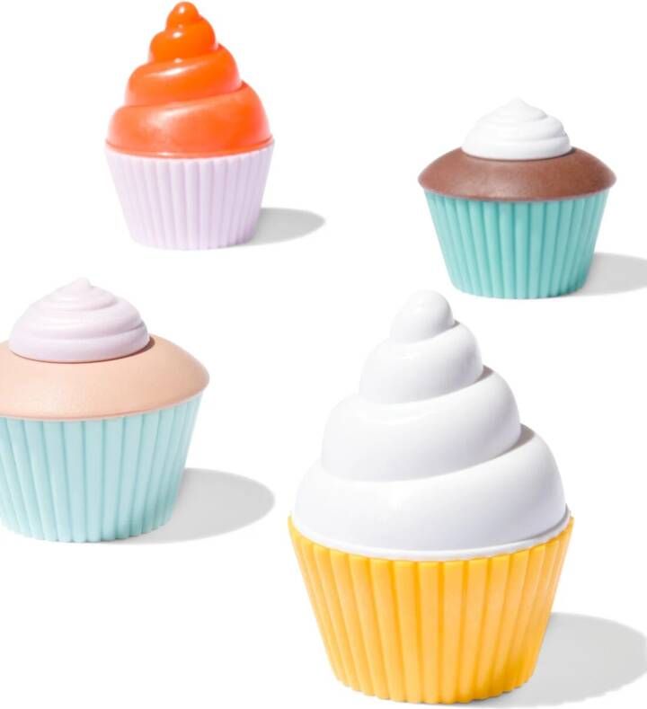 HEMA Cupcake Set Bioplastic 4 Stuks