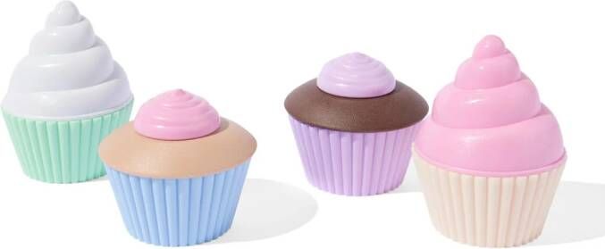 HEMA Cupcake Set Bioplastic 4 Stuks