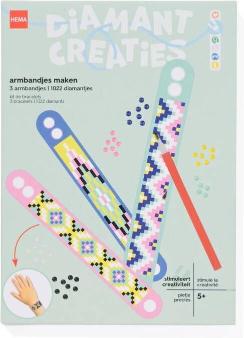 HEMA Diamanten Armbandjes Maken 3 Stuks