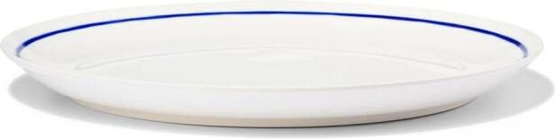 HEMA Dinerbord Ø26cm Tafelgenoten New Bone Wit Met Blauw (White)