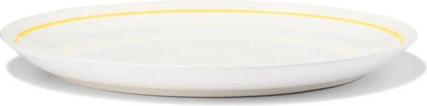 HEMA Dinerbord Ø26cm Tafelgenoten New Bone Wit Met Geel (White)