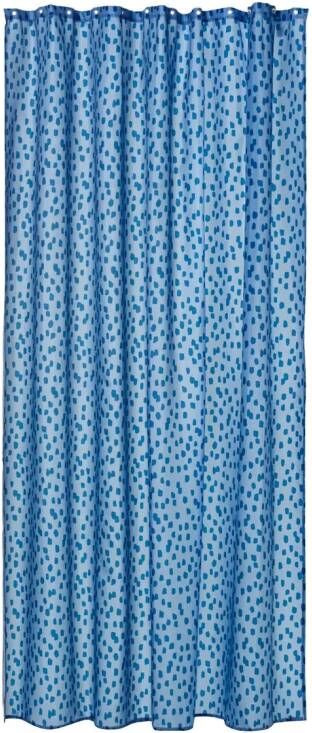 HEMA Douchegordijn 180x200 Recycled Polyester Druppels (blauw)