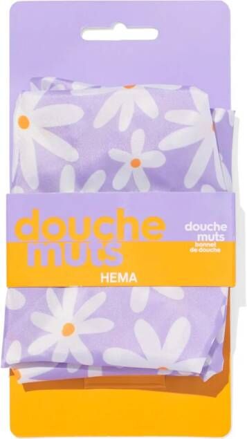 HEMA Douchemuts Bloemen Lila