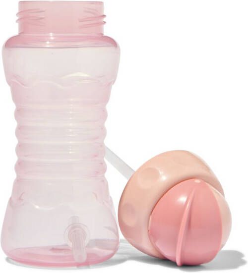 HEMA Drinkfles Met Rietje 300 Ml Roze (roze)