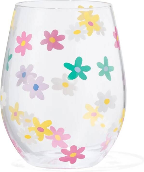 HEMA Drinkglas 550ml Bloemen