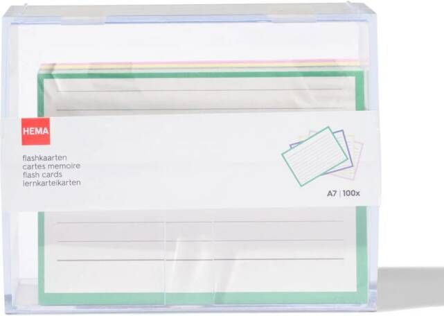 HEMA Flashcards A7 In Box 100 Stuks