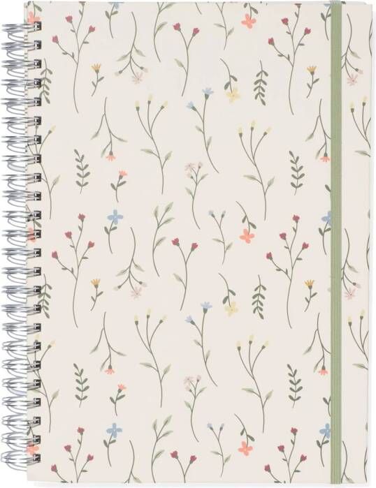 HEMA Fotoboek Plakboek Met Spiraal 32.5x23 Bloemen