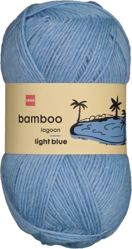 HEMA Garen Wol Bamboe 100gram Blauw (blauw)