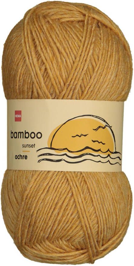 HEMA Garen Wol Bamboe 100gram Okergeel (okergeel)