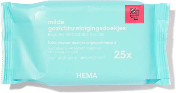 HEMA Gezichtsreiningsdoekjes Droge+gevoelige Huid 25 Stuks