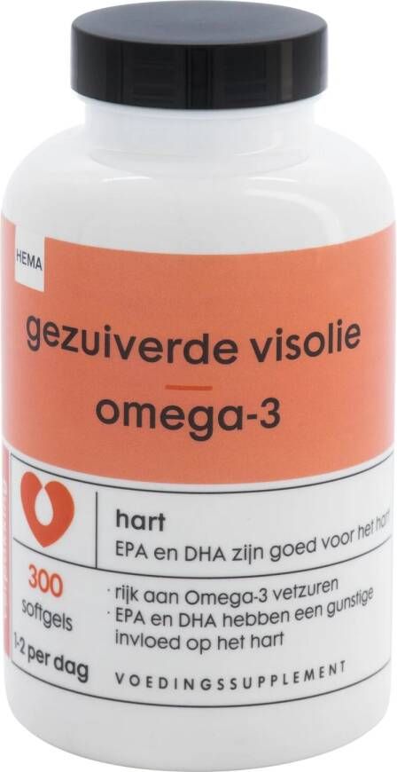 HEMA Gezuiverde Visolie Omega-3 300 Stuks