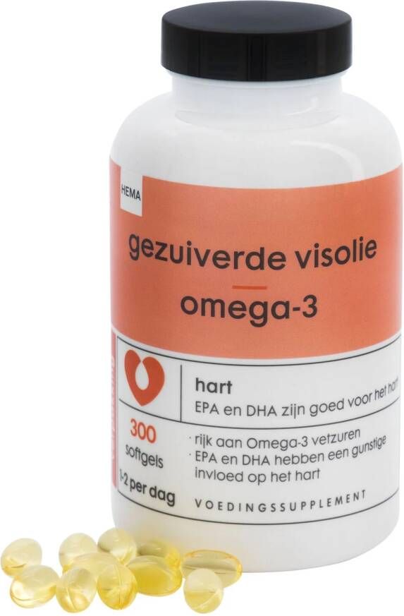 HEMA Gezuiverde Visolie Omega-3 300 Stuks