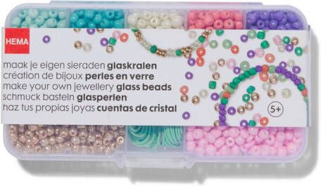 HEMA Glaskralen Pastel 135gram