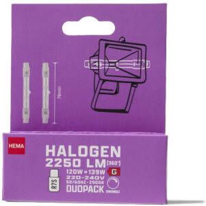 HEMA Halogeen R7S 120W 2250lm 78mm Duodim