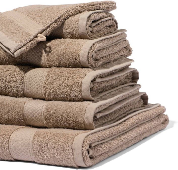 HEMA Handdoeken zware kwaliteit taupe (taupe)