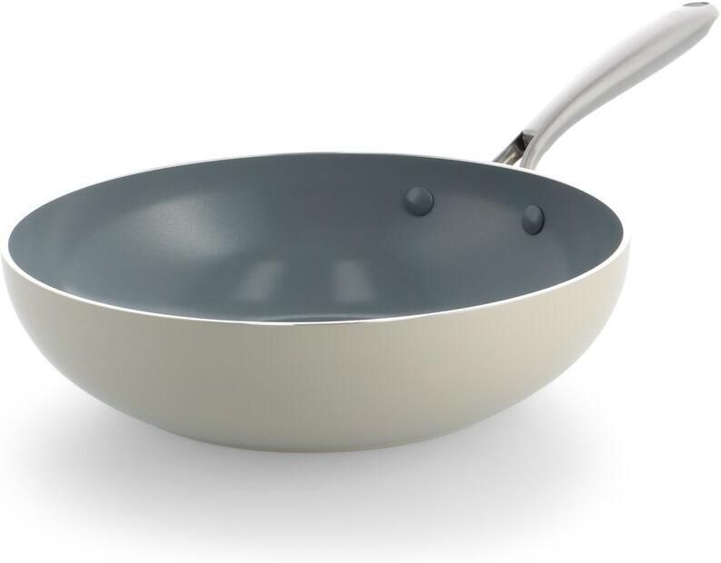 HEMA BK wokpan Ø28cm keramisch PFAS-vrij beige (beige)