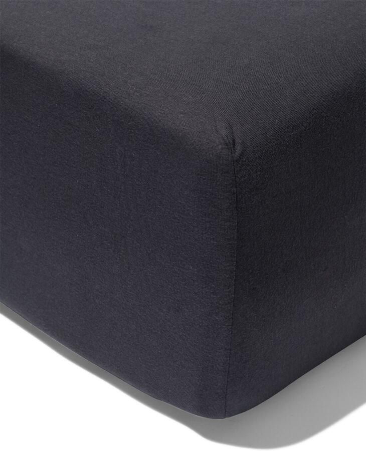 HEMA Boxspring hoeslaken 160x200cm jersey donkergrijs (donkergrijs)