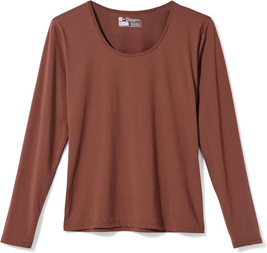 HEMA Dames top smoothing donkerbruin (donkerbruin)
