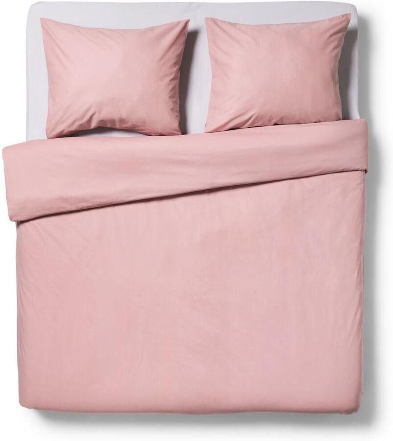 HEMA Dekbedovertrek 240x200 220cm zacht katoen mauve (mauve)