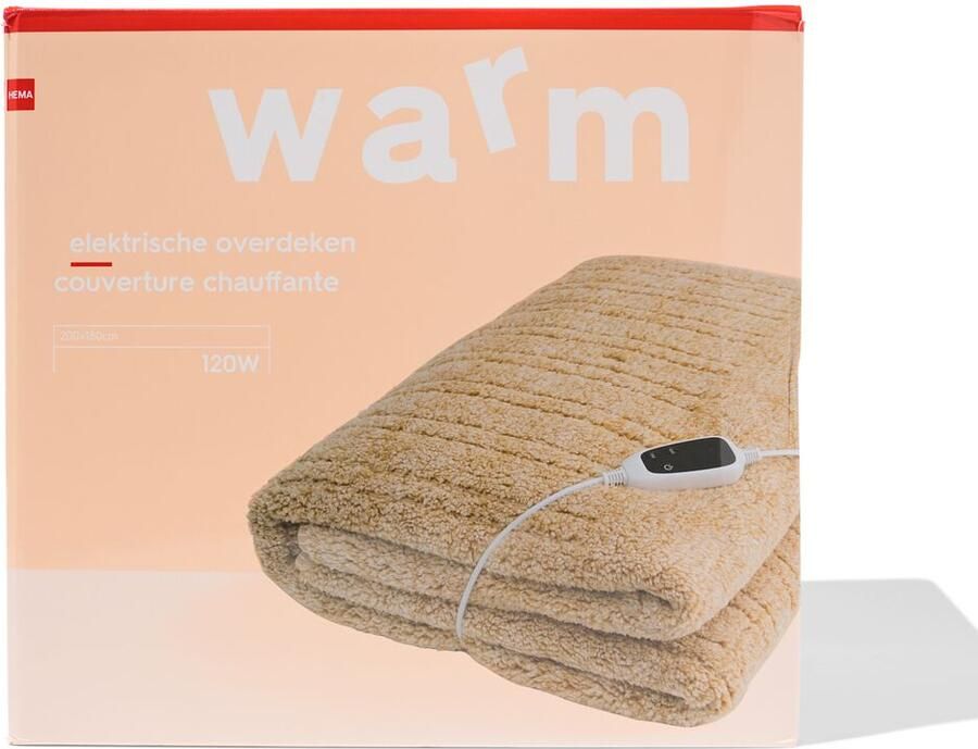 HEMA Elektrische overdeken 180x200cm sherpa