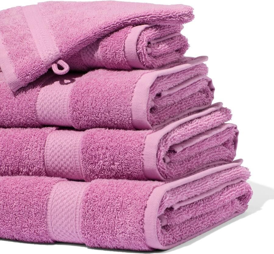 HEMA Gastendoek 33x50 zware kwaliteit violet roze violet paars (violet paars)