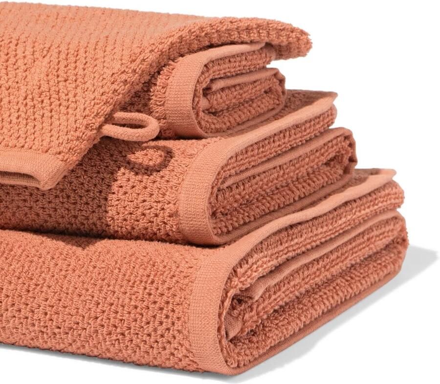 HEMA Handdoek 2e kans recycled katoen terra (terra)