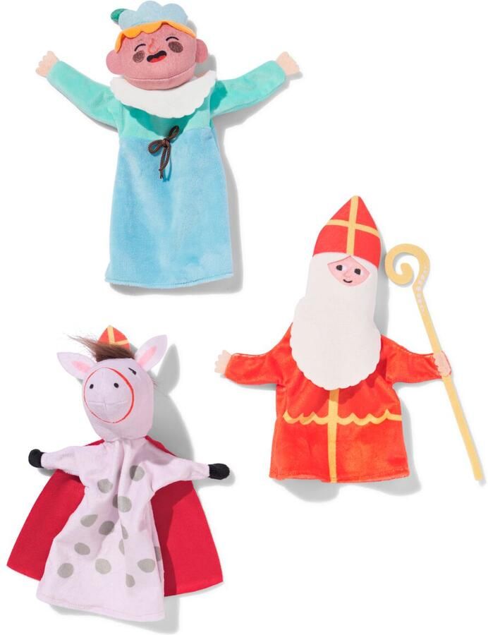 HEMA Handpoppen Sint 3 Stuks