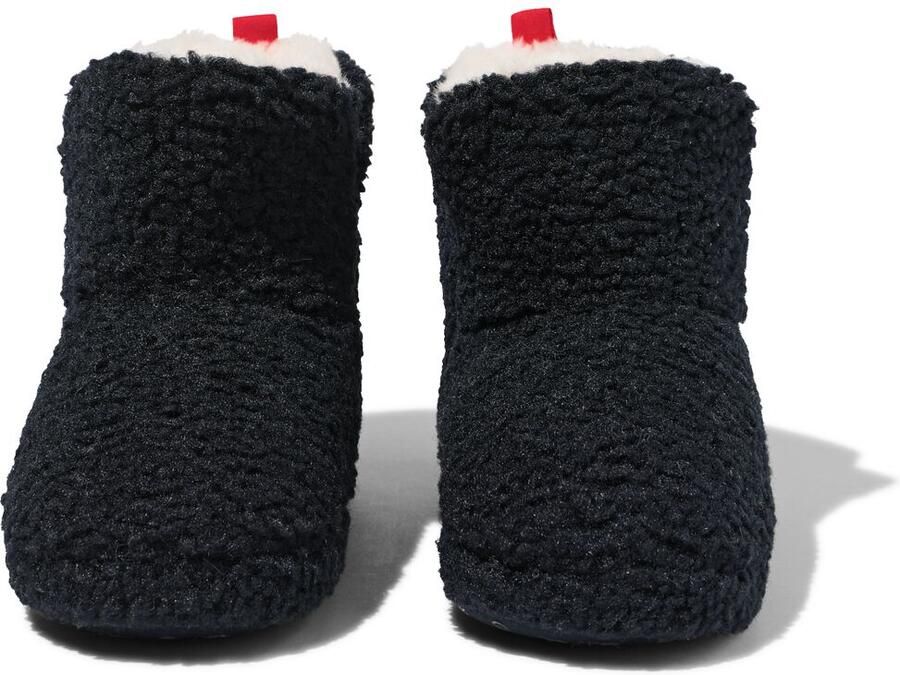 HEMA Kinderpantoffels teddy donkerblauw