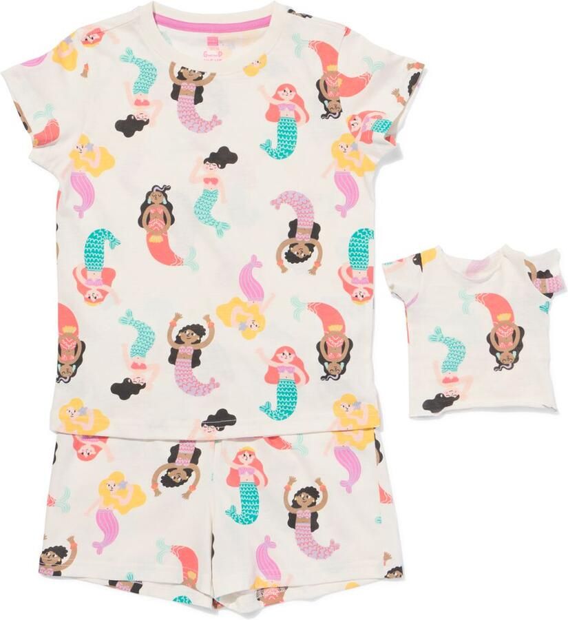 HEMA Kindershortama zeemeermin gebroken wit (gebroken wit)