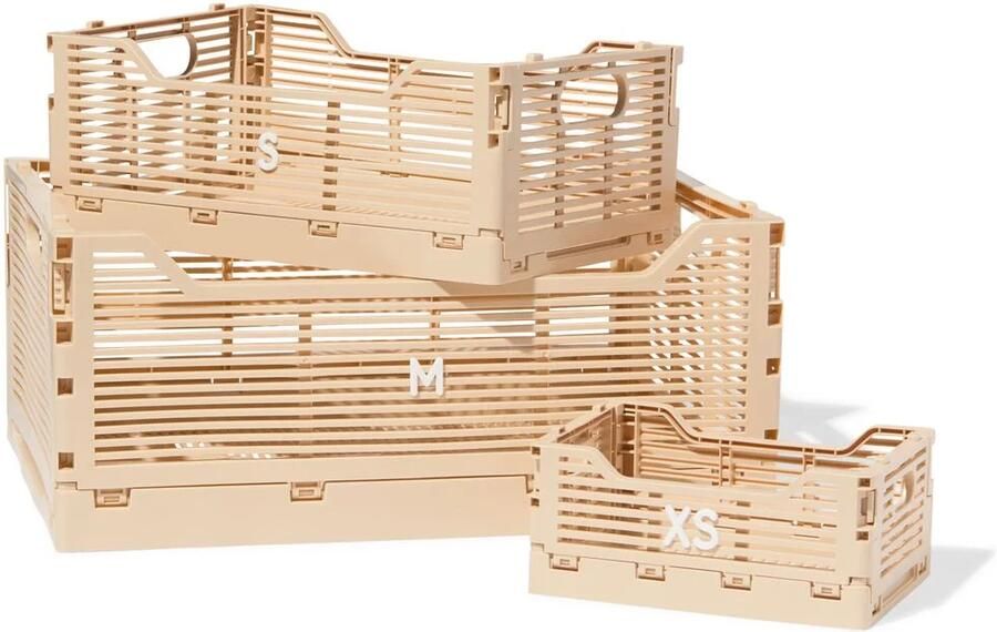 HEMA Klapkrat letterbord recycled beige (beige)