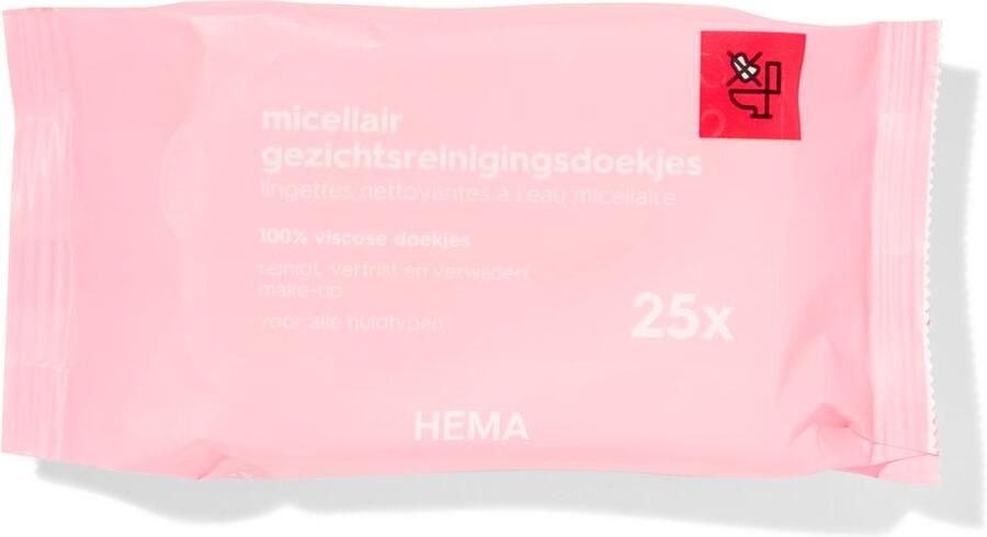 HEMA Micellair Gezichtsreinigingsdoekjes 25 Stuks