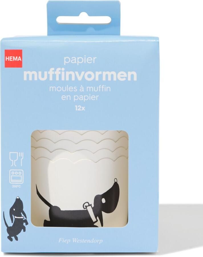 HEMA Muffinvormen Papier 12 Stuks (multi)