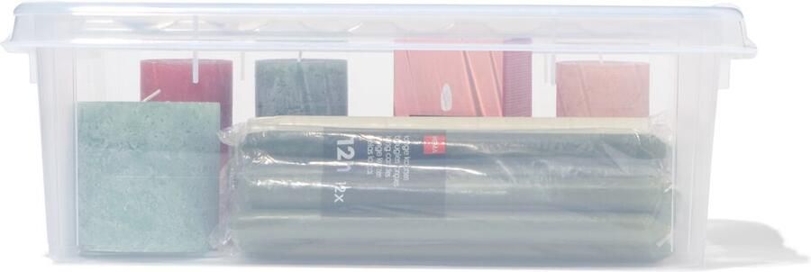 HEMA Opbergbox 21L London transparant 50x39x18 (transparant)