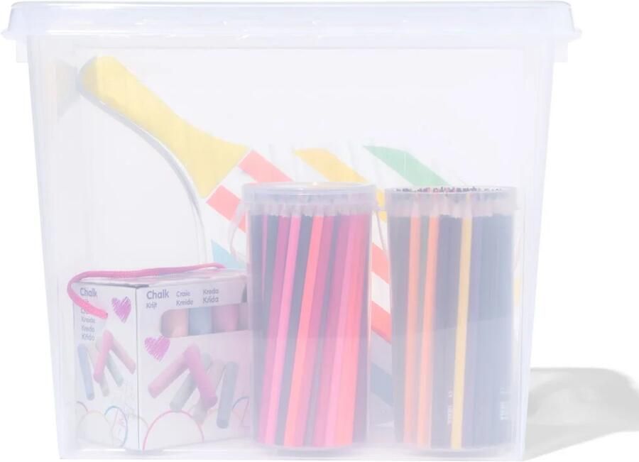 HEMA Opbergbox 25L Madrid transparant 40x30x32 (transparant)