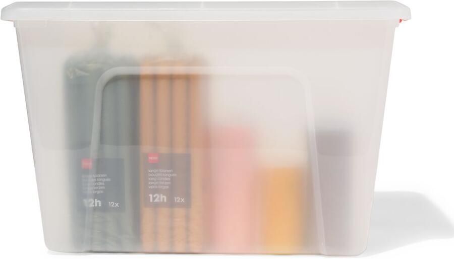 HEMA Opbergbox 60L Tokyo transparant 58x39.5x36.5 recycled