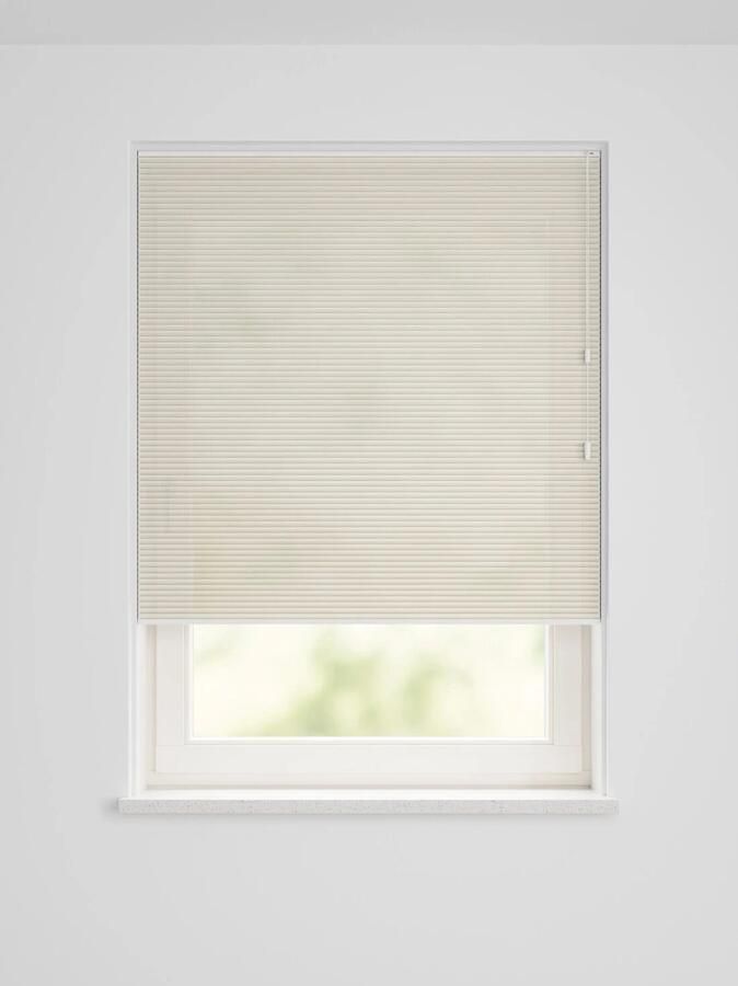 HEMA Plissé dubbel lichtdoorlatend parelmoer ivoor (ivoor)