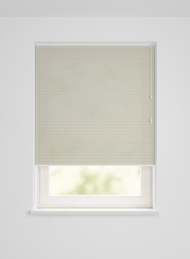 HEMA Plissé dubbel lichtdoorlatend uni crème (creme)