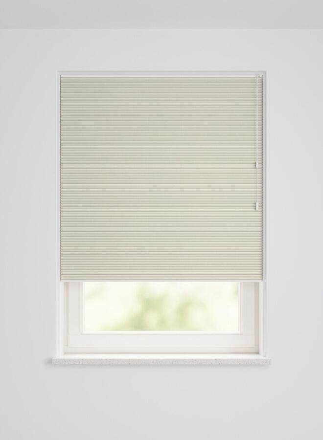 HEMA Plissé dubbel verduisterend uni offwhite (gebroken wit)