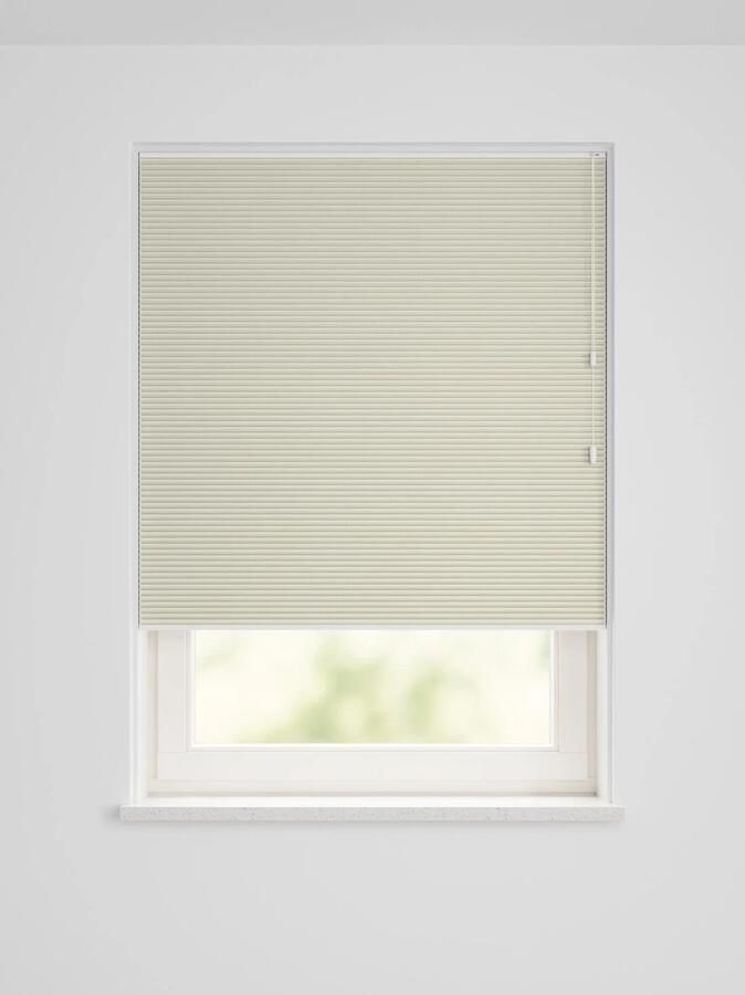 HEMA Plissé dubbel verduisterend uni offwhite (gebroken wit)