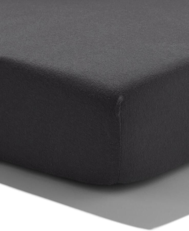 HEMA Topper hoeslaken 140x200cm jersey donkergrijs (donkergrijs)